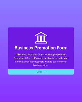 Form Templates: Business Promotion Form
