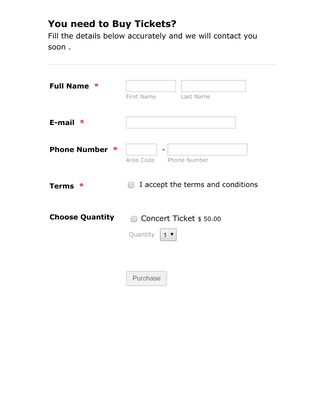 Ticket Purchase Form