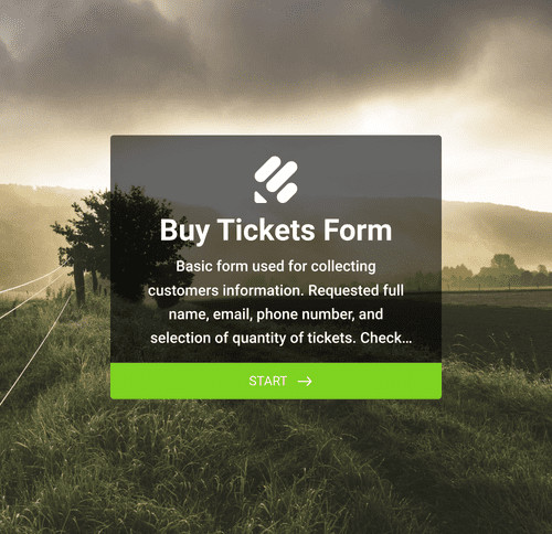 Form Templates: Ticket Purchase Form