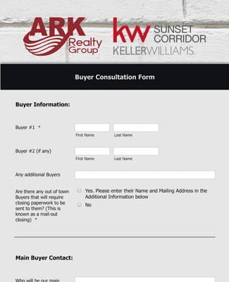 Buyer Consultation Form Template Jotform