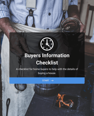 Form Templates: House Buyers Information Checklist