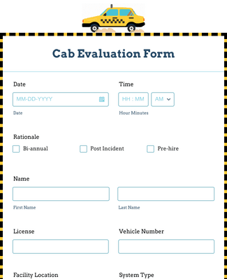 Cab Evaluation Form