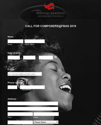 Form Templates: CALL FOR COMPOSERS 2019