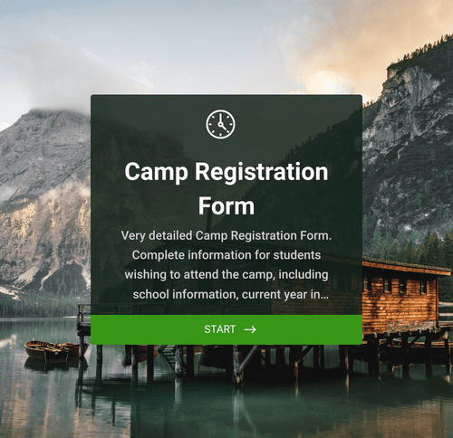 Form Templates: Camp Registration Form