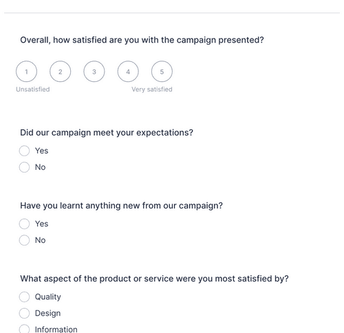 Campaign Survey Form Template | Jotform