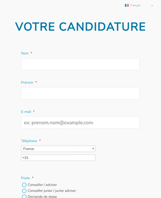 Form Templates: Candidatures v2