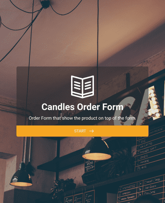 Candles Order Form