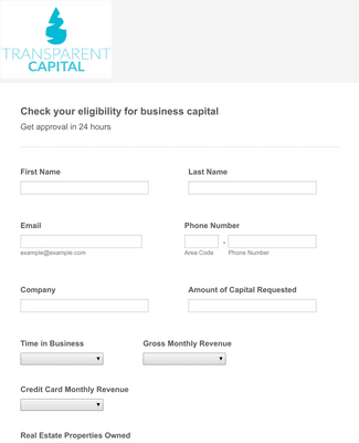 Form Templates: Capital Eligibility Form