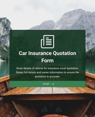 Car Insurance Quotation Form