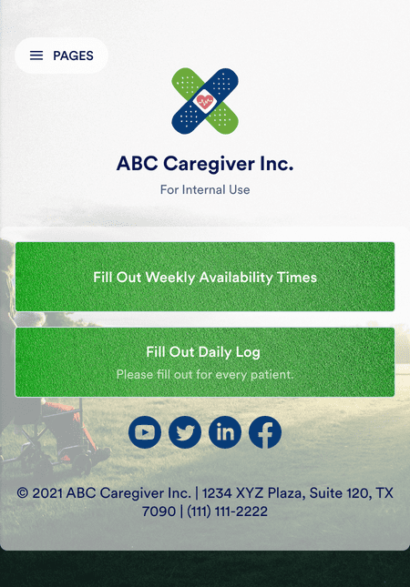 Caregiver Daily Log App