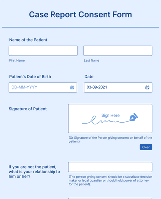 Case Report Consent Form Template | Jotform