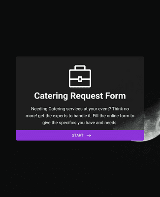 Form Templates: Catering Request Form