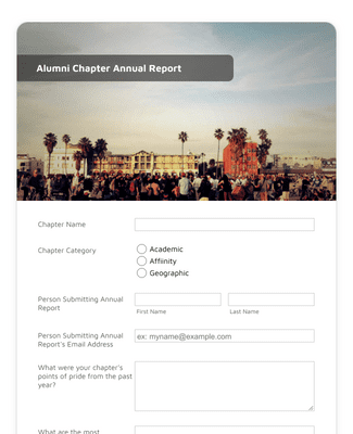 Form Templates: Chapter Annual Report