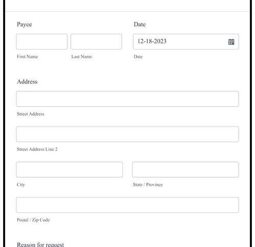 Check Request Form Template | Jotform