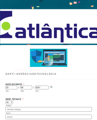 CheckList Manutenção T.I - Atlântica