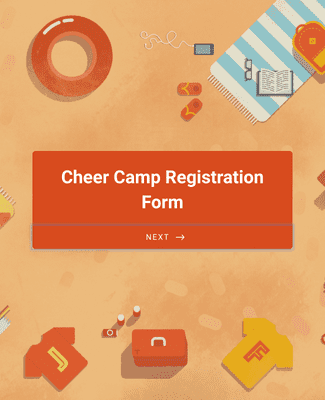 Form Templates: Cheer Camp Registration Form
