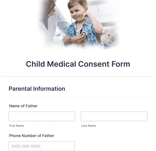 Child Medical Consent Form Template | Jotform
