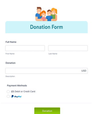 Church Donation Form