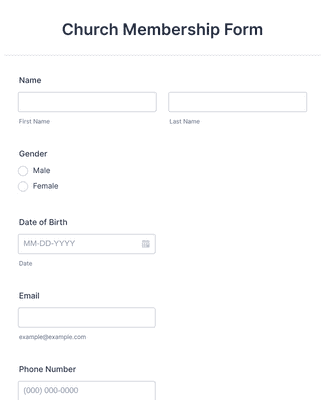 Church Membership Form