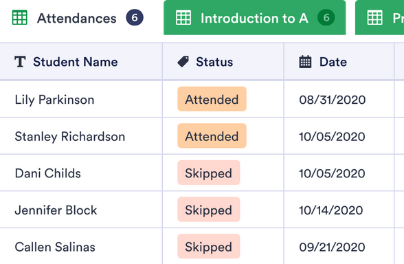 Teacher Attendance Sheet Template Jotform Tables 2778