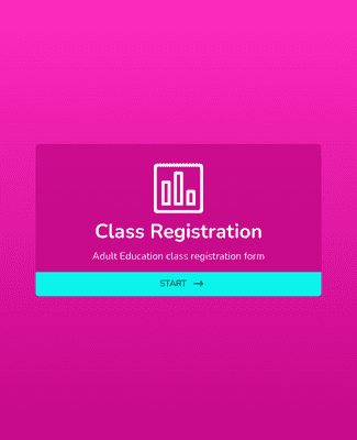 Form Templates: Education Class Registration Form