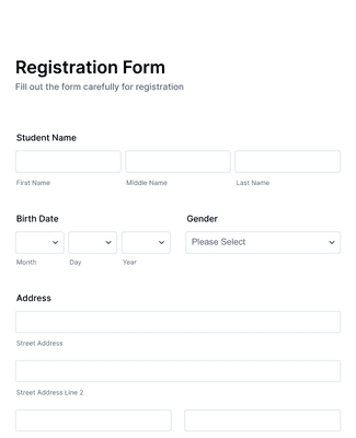 Education Class Registration Form Template | Jotform