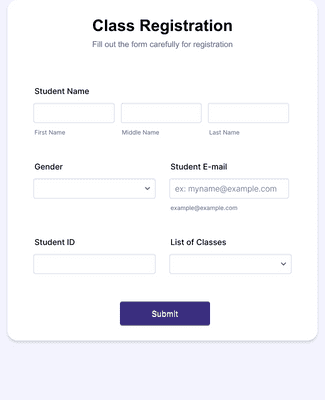 Class Registration Form Template | Jotform