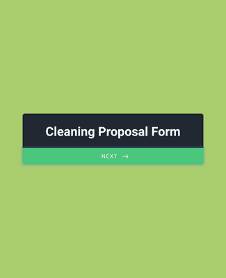 Form Templates: Cleaning Proposal Form