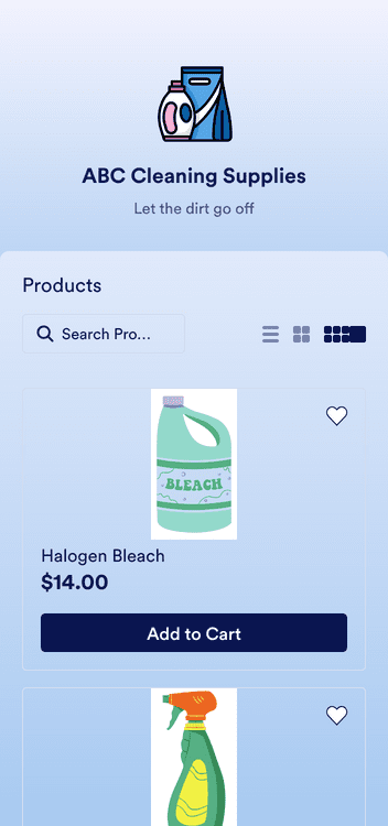 Cleaning Supply Store App