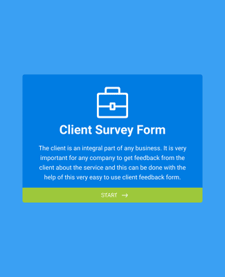 Form Templates: Client Exit Survey Form