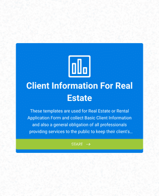 Form Templates: Client Information for Real Estate