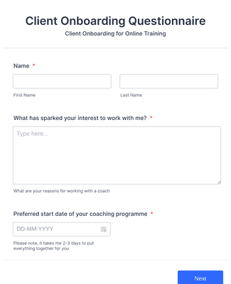 Client Onboarding Questionnaire Form Template | Jotform