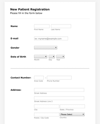 Hospital Patient Registration Form Template | JotForm Hospital Patient Registration Form Template | JotForm