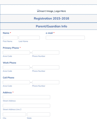 Form Templates: Student Registration Form For Dance Studio