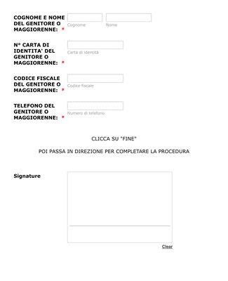 Form Templates: Clone of Associazioni MelzoRC