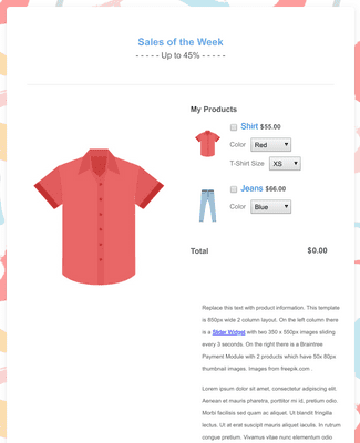 Apparel Purchase Order Form Template | Jotform