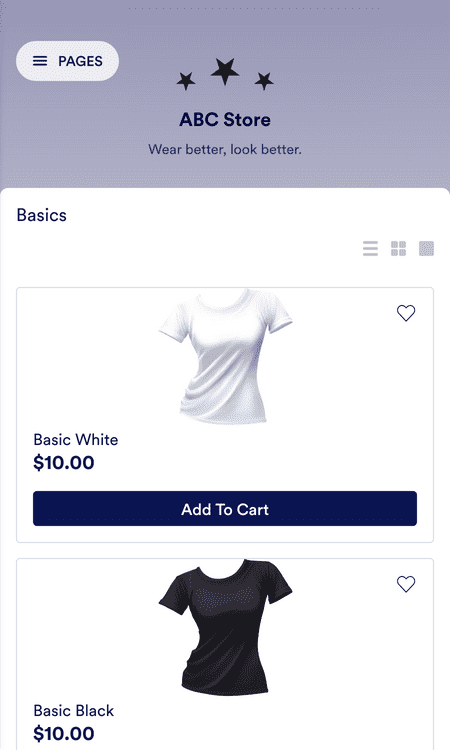 Clothing Store App