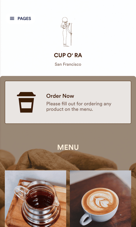 Template-coffee-shop-app