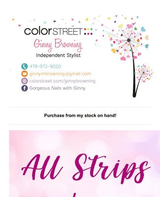 Color Street Stock On Hand Order Form - Gorgeous Nails with Ginny