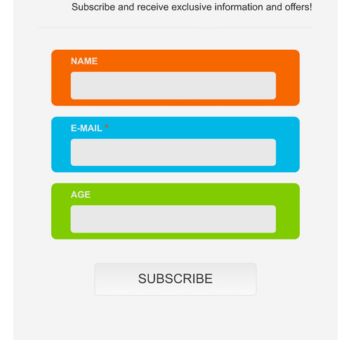 Mini Subscribe Form Template | Jotform