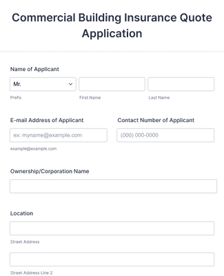 Financial Insurance Application Request Form Template | Jotform