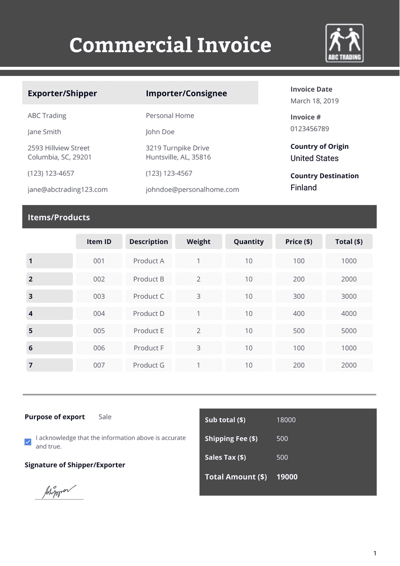 70+ Free Invoice Templates Jotform