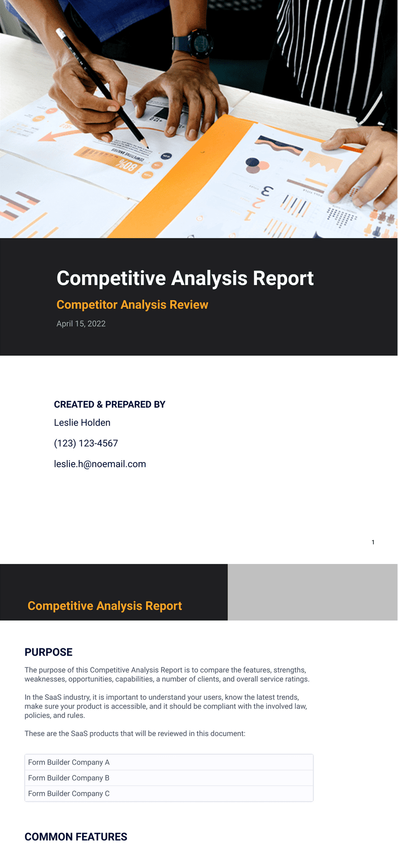 Competitive Analysis Template