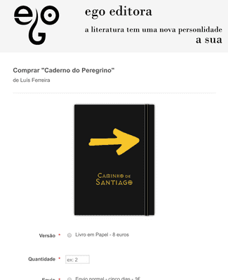 Comprar Caderno do Peregrino Form Template | Jotform