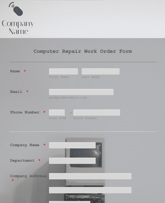 Computer Repair Work Order Form Template | Jotform