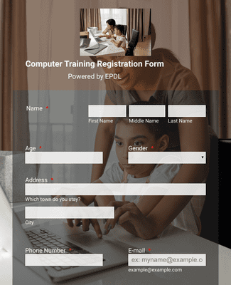 Form Templates: Computer Training Registration Form