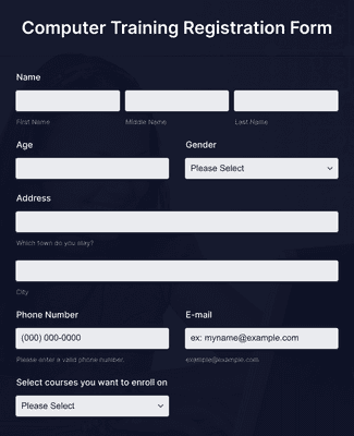 Education Class Registration Form Template | Jotform