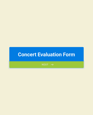 Form Templates: Concert Evaluation Form