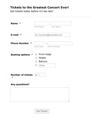 Film Conference Registration Form Template | Jotform