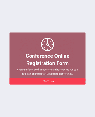 Conference Online Registration Form
